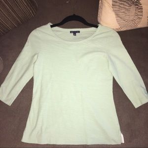 GAP Mint Green 3/4 Sleeve top